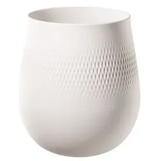 VILLEROY & BOCH Manufacture Collier Keramikvase Carré groß matt-strukturiert