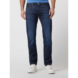 Tapered Fit Jeans mit Stretch-Anteil Modell 'Lyon' - 'Futureflex', Dunkelblau, 38/34