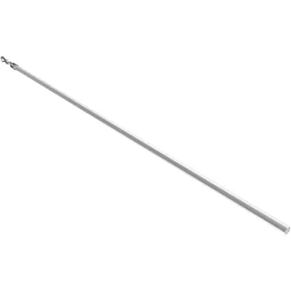 Interdeco Schleuderstab/Gardinenstab (1 Stück) Glasklar aus Kunststoff für Gardinen/Vorhänge, Remo, 125 cm