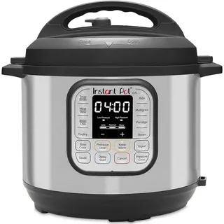 Instant Pot - Elektrischer Schnellkochtopf Duo Mini 3L. 7-in-1 Multikocher, Schnellkochtopf in Edelstahl-700W - Silber