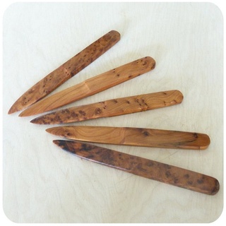 SIMANDRA Brieföffner Briefschneider Briefklinge aus Thuja Holz beige