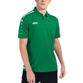 Jako Herren Polo Striker 2.0 sportgrün/weiß, XXL, 6319