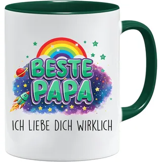 Lustige Papa Tasse | Bunte Geschenkidee für Vater oder Sohn | Witzige Spruch Tasse zum Geburtstag oder Vatertag | Kaffeebecher mit liebevollem Motiv | 11oz Keramikbecher