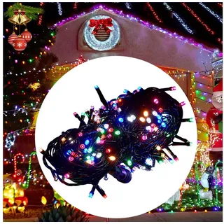 Qualra LED-Lichterkette 20M Weihnachtslichterkette 156/200LEDs Lichterkette Außen, für Weihnachten Party Garten Innen Deko