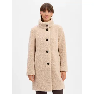 Fuchs Schmitt Teddyfellmantel in beige 44
