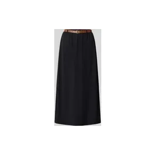 Maxi-Rock aus Baumwoll-Mix Modell 'LUNA', Black, L