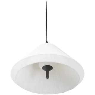 Faro Outdoor Pendelleuchte SAIGON OUT ø 67cm, E27, IP44, Schirm Textil, grau, weiß FAR-71579C-05