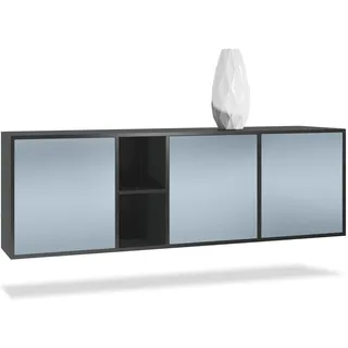 Vladon Sideboard, Pastellblau, Holzwerkstoff, 182x53x35 cm, Wohnzimmer, Kommoden & Sideboards, Sideboards
