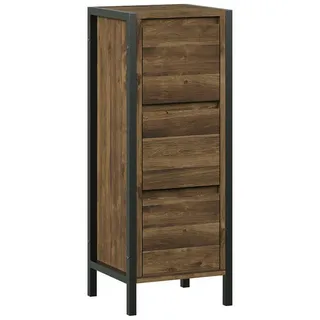 Vicco Naola Midischrank 30 x 80 cm Eiche/Schwarz