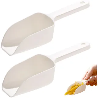 Ice Scoop für Gefrierschrank, 2pcs 15,5 cm Plastik Eisschugel, Mehrzweck kleiner Eisschaufel, Küchenschaufel für Hochzeiten/Bar/Ice Eimer/Küche/Popcorn