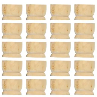 20 Stück Eierbecher Aus Holz, Ostereierhalter, Heimdekoration, Ostereier-präsentationsständer-4.00x4.00x3.20cm