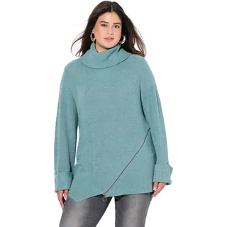 Ulla Popken Damen Pullover | Große Größen, Plus Size, Pullover, Rollkragen - 50-52