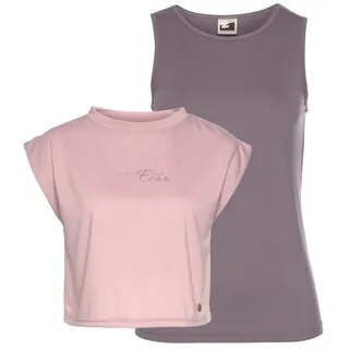 Ocean Sportswear Yoga & Relax Shirt Soulwear - 2-tlg. Yoga Shirt & Top (Set) Kurzarm, sportlicher Stil, mit Print, Rundhalsausschnitt rosa 38