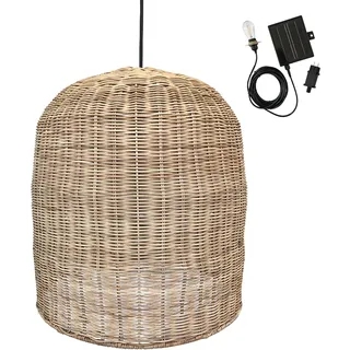 Lumisky Giacomo 5-flg. 45 cm rund Rattan Beige