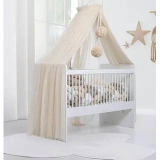 Baby Fancyroom Betthimmel Betthimmel aus 12 Meter Tüll aus 1. Klasse für Kinderbett Gitterbett, Himmel für Babybett Kinderbett orange