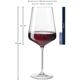 LEONARDO Rotweinglas 0,2 l 6er Set