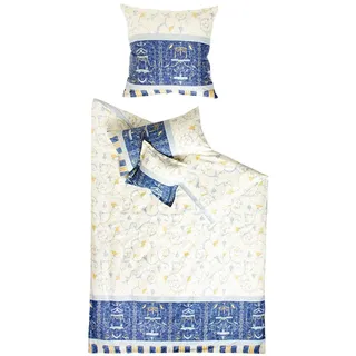 BASSETTI Oplontis Ranke Blau 135 x 200 cm + 80 x 80 cm