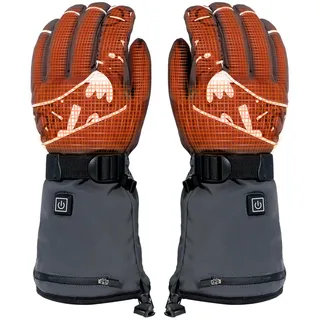 Minthouz Beheizte Handschuhe, 5V 5000mAh Akku Beheizbare Handschuhe für Herren Damen, Wärmehandschuhe Heheizbar mit Touchscreen & Wetterfest Design, Heated Gloves für Outdoor-Aktivitäten - L
