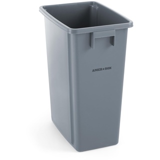 HENDI Abfalleimer, schmal, Müllbehälter, Abfallbehälter, 60L, 455x315x(h) 580mm, Grau