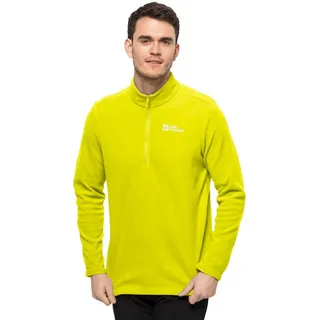 Jack Wolfskin Fleecepullover TAUNUS HZ M für Wandern und Trekking, mit Stehkragen, mit halbem Reißverschluss gelb XXXL (60)