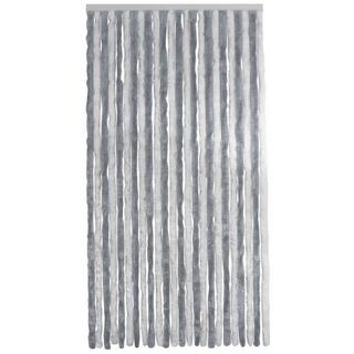 CONACORD Insektenschutz-Vorhang Conacord Decona Flauschvorhang silber weiß, 100 x 200 cm, Chenille - inkl. Tragetasche silberfarben
