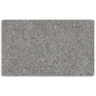 Wallario Frühstücksbrett »Muster grauer Marmor Optik -Granit - marmoriert«, ESG-Sicherheitsglas, (inkl. rutschfester Gummifüße 4mm, 1-St), 14x23cm