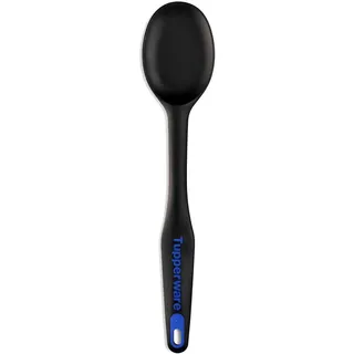 Tupperware Flacher Kochlöffel Schwarz 31 cm - Multifunktionaler Helfer | Für Edelstahl und Antihaft Geeignet, Hitzebeständig bis 200 °C, Spülmaschinengeeignet, Profiqualität für Zuhause