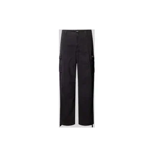 Cargohose mit französische Eingrifftaschen, Black, 30