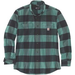 Carhartt Midweight Flannel Plaid Hemd, grün, Größe XL