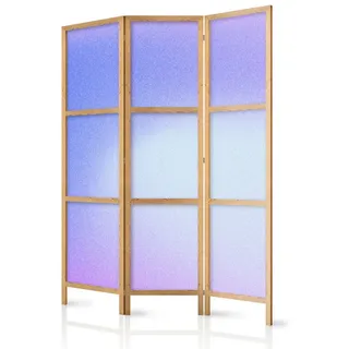Muralo Paravent 3-teilig Japanischer Paravent klappbar Violetter Farbverlauf (Packung, 1 St., 135x172 cm), Für das Wohnzimmer, das Schlafzimmer lila