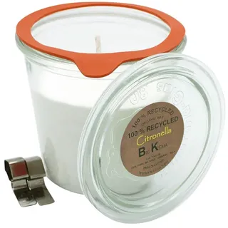 Öko-Duftkerze im Glas Citronella, BIOKEMA, 290 ml, Brenndauer ca. 46h