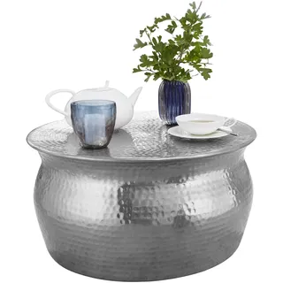 Couchtisch  - silber - Aluminium