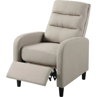 Atlantic Home Collection Relaxsessel Tiago 69 x 102 x 90 cm Beige mit Körperdruck aktivierbarer Relaxfunktion