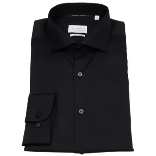 Eterna Businesshemd Slim Fit stark tailliert bügelfrei Haifischkragen schwarz 38