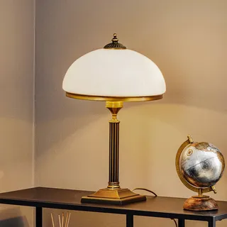 Tischlampe Petro Jupiter, bronze / altmessing, für Wohn- / Esszimmer, Metall, Antik, Tischlampe - 30 cm - 30 cm - 50 cm