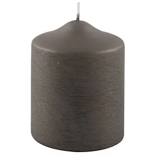 Fink Adventskerze FINK Stumpenkerze Candle - mocca - H. 10cm x D. 8cm (1 Stück)