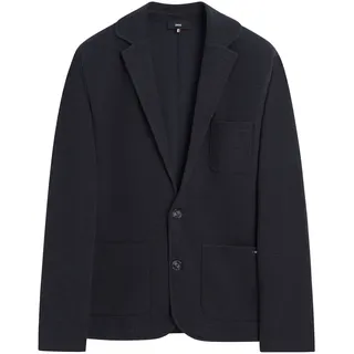 Jerseysakko CINQUE "CILENTINI", Herren, Gr. S, blau (dunkelblau), Jersey, Obermaterial: 95% Baumwolle, 5% Polyester, unifarben, casual, regular fit, Langarm, Sakkos