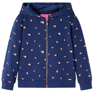 vidaXL Kinder-Kapuzenpullover Marineblau 116