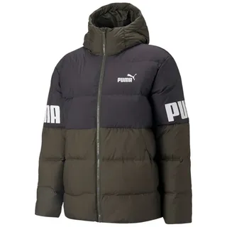 PUMA Winterjacke Power Hooded Down Puffer dunkelgrün Herren grün XXL (60/62)