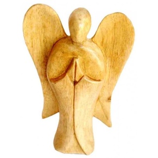Engel handgeschnitzt aus Krokodil-Wood, Holz-Engel, Grösse:15 cm