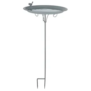 Esschert Design Vogeltränke auf Stab 0 x 0 cm Grau