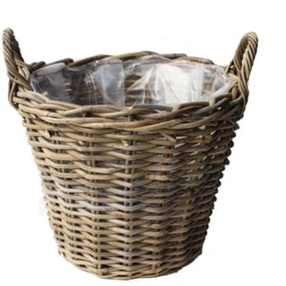 Pflanzkorb Weidenkorb Gartenkorb Naturkorb Rattan Braun 40x30cm Größe XL 901183