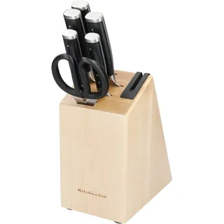 KitchenAid Gourmet Messerblock 6-tlg. Beige