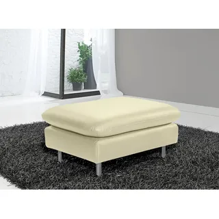 PLACES OF STYLE Hocker Redding Naturleder 80 x 43 x 60 cm Beige
