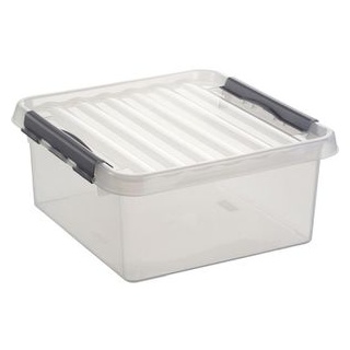 Sunware Aufbewahrungsbox Q-Line Box 81000609, 18L, mit Deckel, Kunststoff, A4, 40 x 40 x 20cm