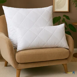 Naturhaarkissen OTTO HOME "Lofna, Kissen 40x80 & 80x80 cm", weiß, B:40cm L:80cm, Bezug: 100% Baumwolle. Füllung: 100% Polyester. Steppfüllung Außenkissen: 100% Alpaka, Kopfkissen, Kissenbezug mit 100% Alpakahaar versteppt.