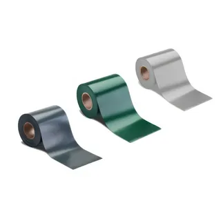 Doppelstabmattenzaun Sichtschutzstreifen - 19 cm x 35,00 m - Anthrazit (RAL 7016) - Gittermatten Sichtschutz zum Einflechten - inkl. 25 Klemmschienen