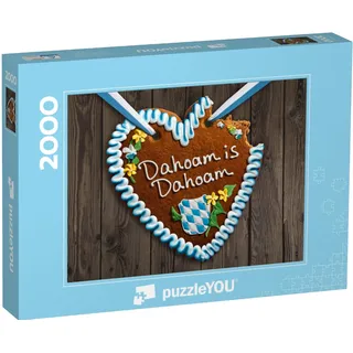 puzzleYOU: Puzzle 2000 Teile „Das Dahoam is Dahoam-Herz“ – aus der Puzzle-Kollektion Fantasy
