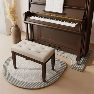 Chickwin Schallschutz Klavierteppich, Antivibrationsmatte Schalldichte Teppich Matte rutschfest Geteilter Typ für Schalldämmung Klavier/Studio/Wohnzimmer//Balkon -Klassisch (Streifen,70x160cm)