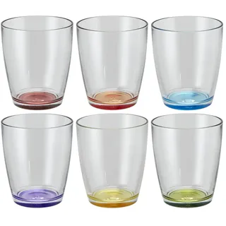 Peill+Putzler Glas, 6er-Set  Colore , transparent/klar , Glas , Maße (cm): H: 9,9  Ø: 8.4